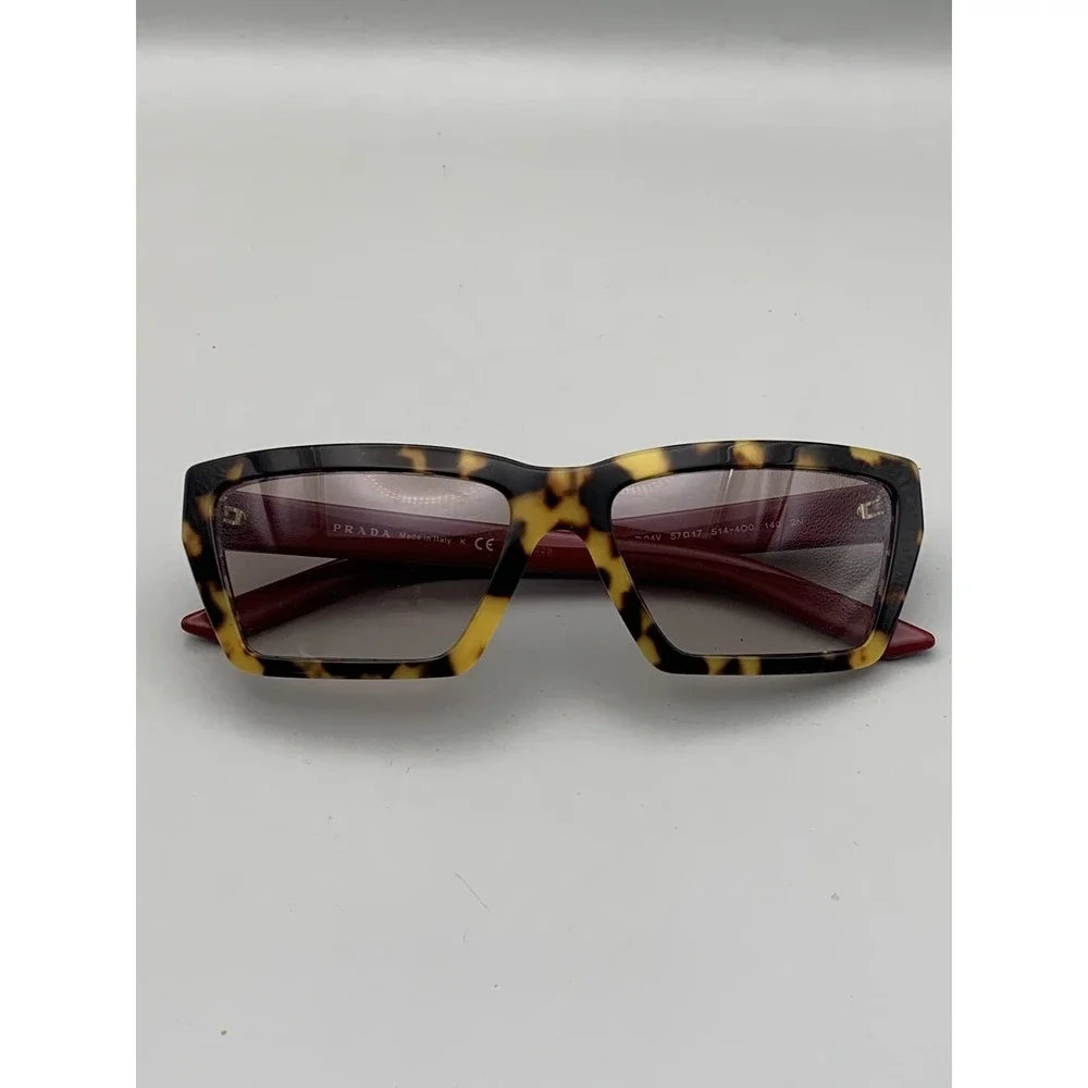 Prada Sunglasses Womens SPR 04V 57 Square Made in Italy Designer Eyewear
